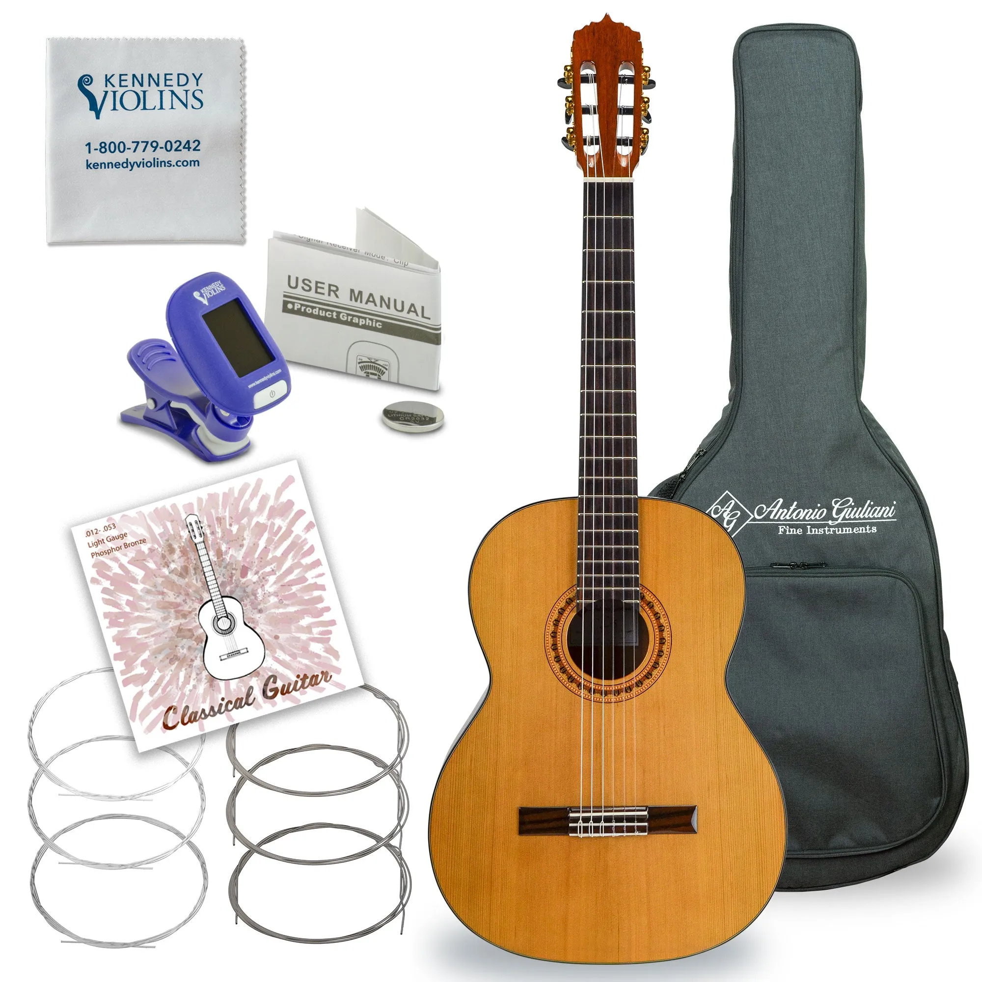 CLEARANCE Antonio Giuliani CL-5 Mahogany Classical Guitar Outfit