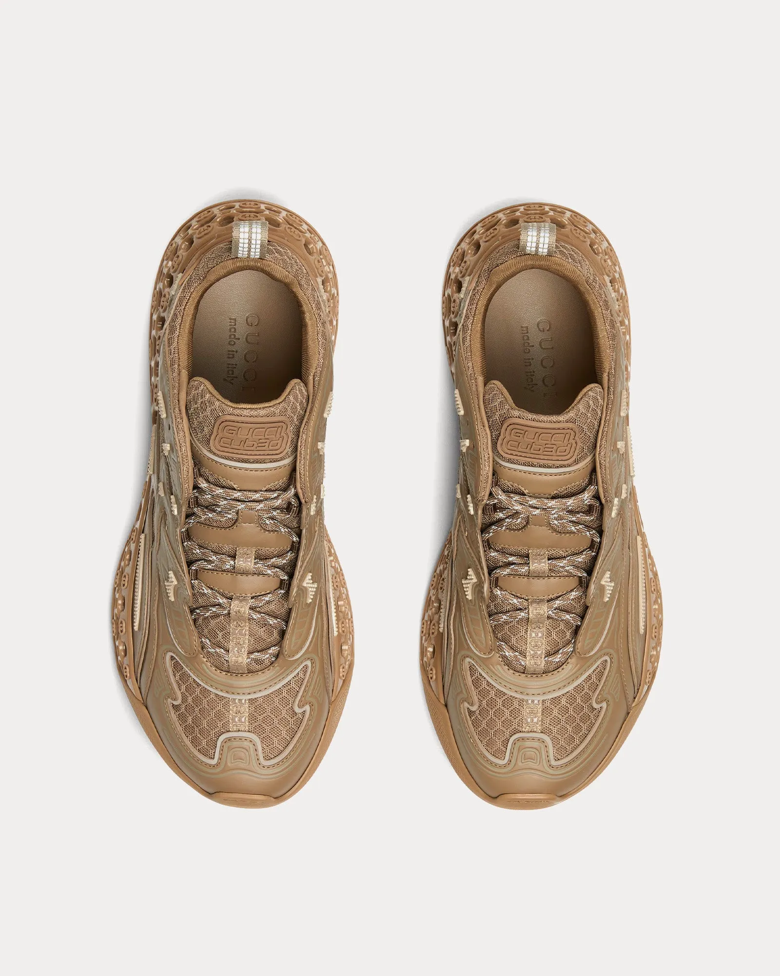 cub3d Demetra Brown Low Top Sneakers
