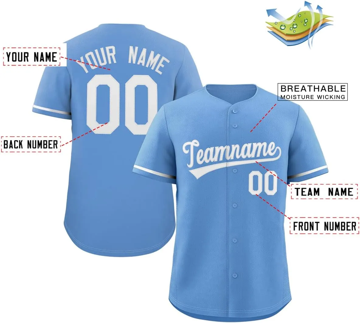 Custom Baseball Jersey Personalized Button Down Shirts Stitched or Printed Name Number for Adult Boy