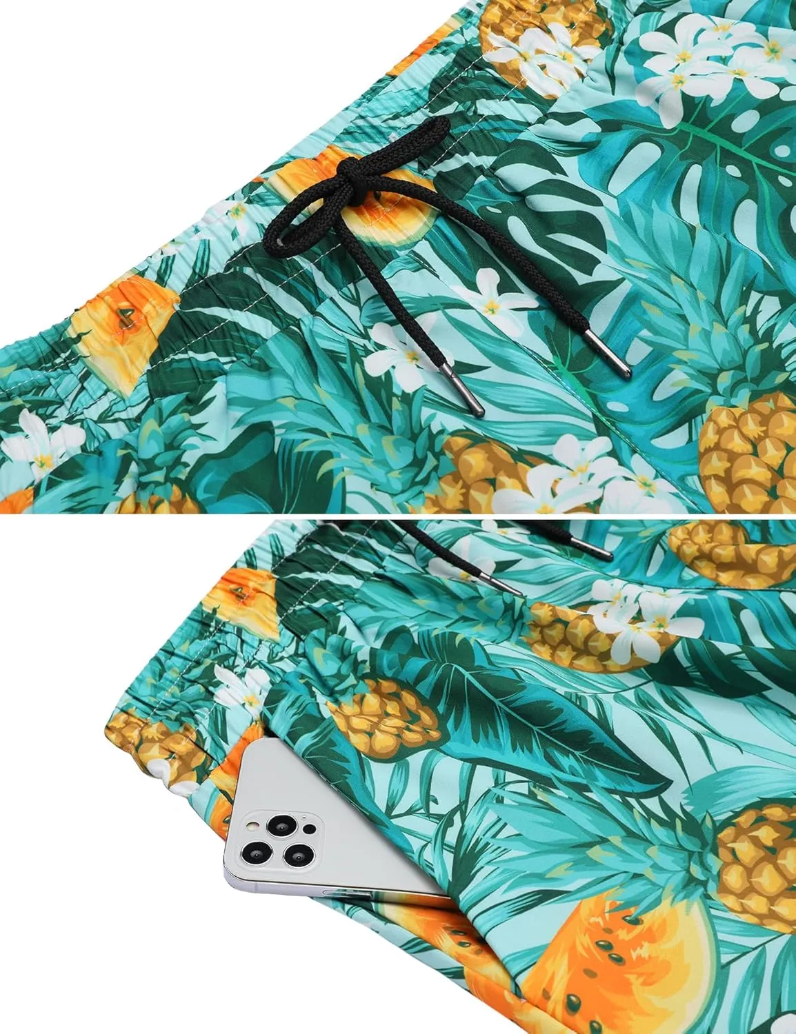 Daupanzees Men's Luxury Casual Button Down Short Sleeve Hawaiian Shirt Suits