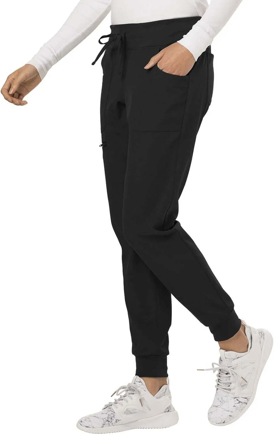 Heartsoul Women's Medical Scrub Jogger Pants Contemporary fit Drawstring waistband Jogger With 5 Pockets - HS030