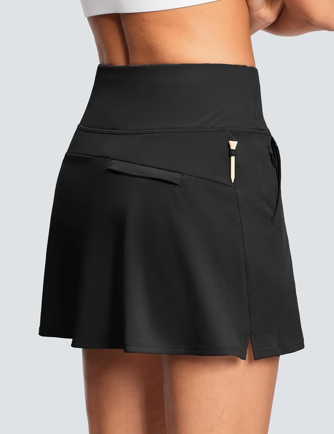 High Waisted Tennis Golf Athletic Skirts for Women Tummy Control Pickleball Skort with Shorts Pockets Anti Slip