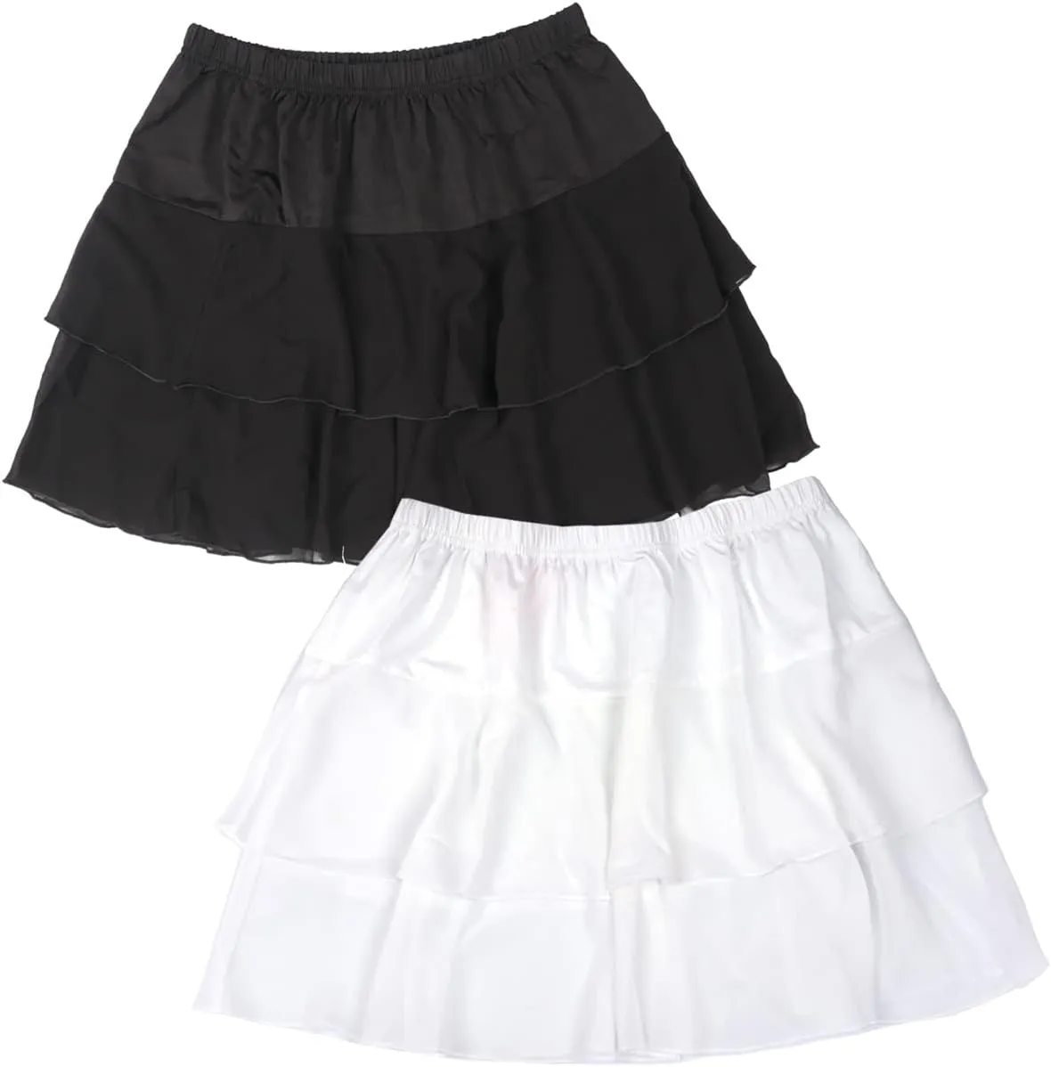 Lace Shirt Extender for Women Plus Size Underskirt Elastic Waist Half Slip Mini Skirts