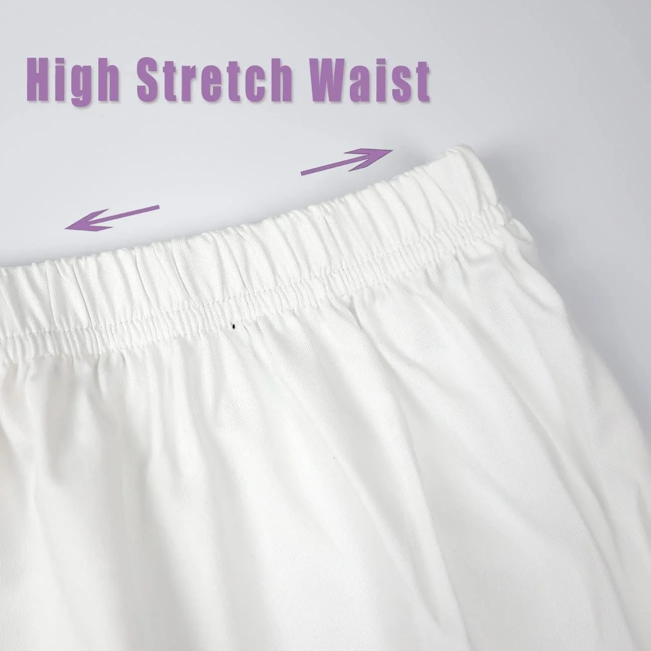 Lace Shirt Extender for Women Plus Size Underskirt Elastic Waist Half Slip Mini Skirts
