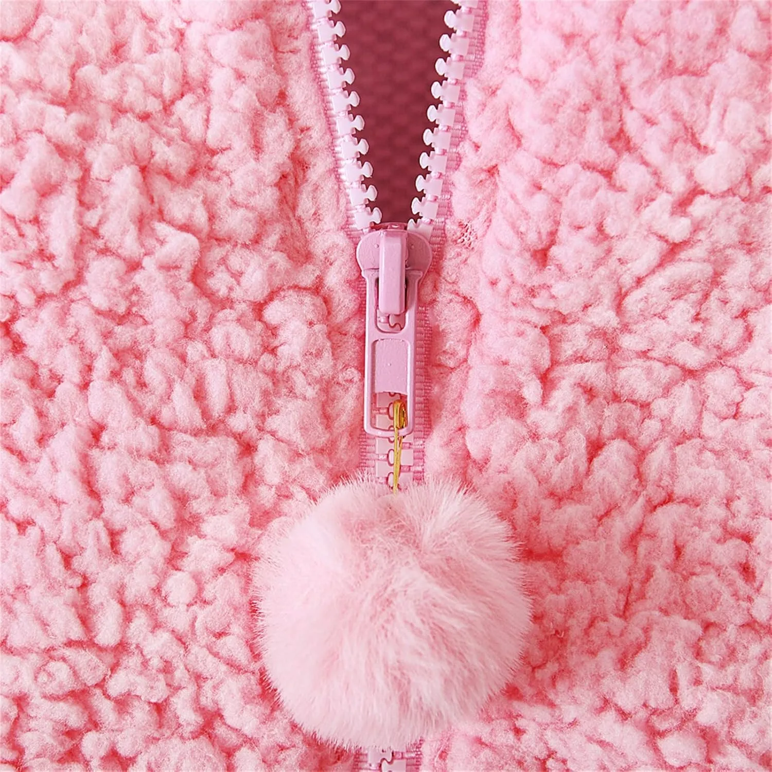 Padded Parka Boys Fleece Jacket Baby 3D Ear Winter Coat Thicken Hoodie 6M-3Y Infant Girls Fleece Coat Outwear