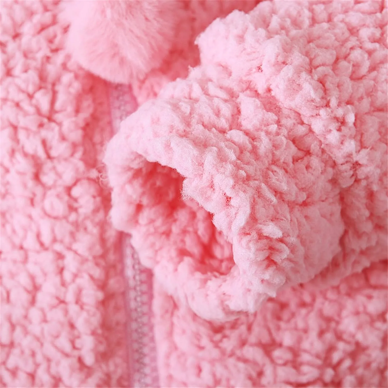 Padded Parka Boys Fleece Jacket Baby 3D Ear Winter Coat Thicken Hoodie 6M-3Y Infant Girls Fleece Coat Outwear