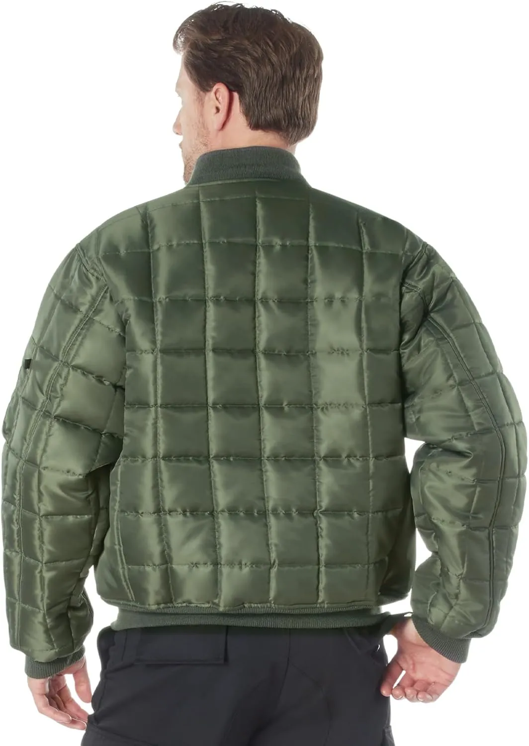 Rothco Quilted MA-1 Flight Bomber Jacket  Puffer Style Cold Weather Field Coat