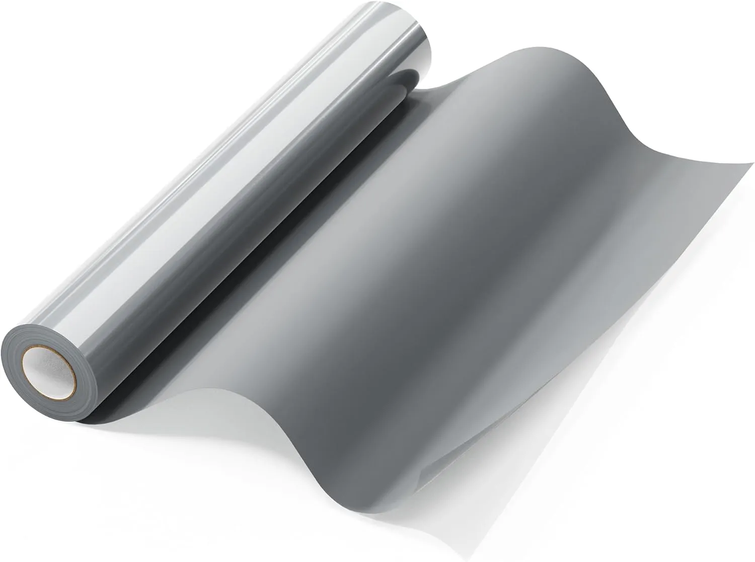 Silver HTV Heat Transfer Vinyl for T-Shirts, 12"x20ft Silver Iron on Heat Transfer for Fabric, Iron on Vinyl Compatible with Cricut & Heat Press Machine, Heat Vinyl Easy to Cut