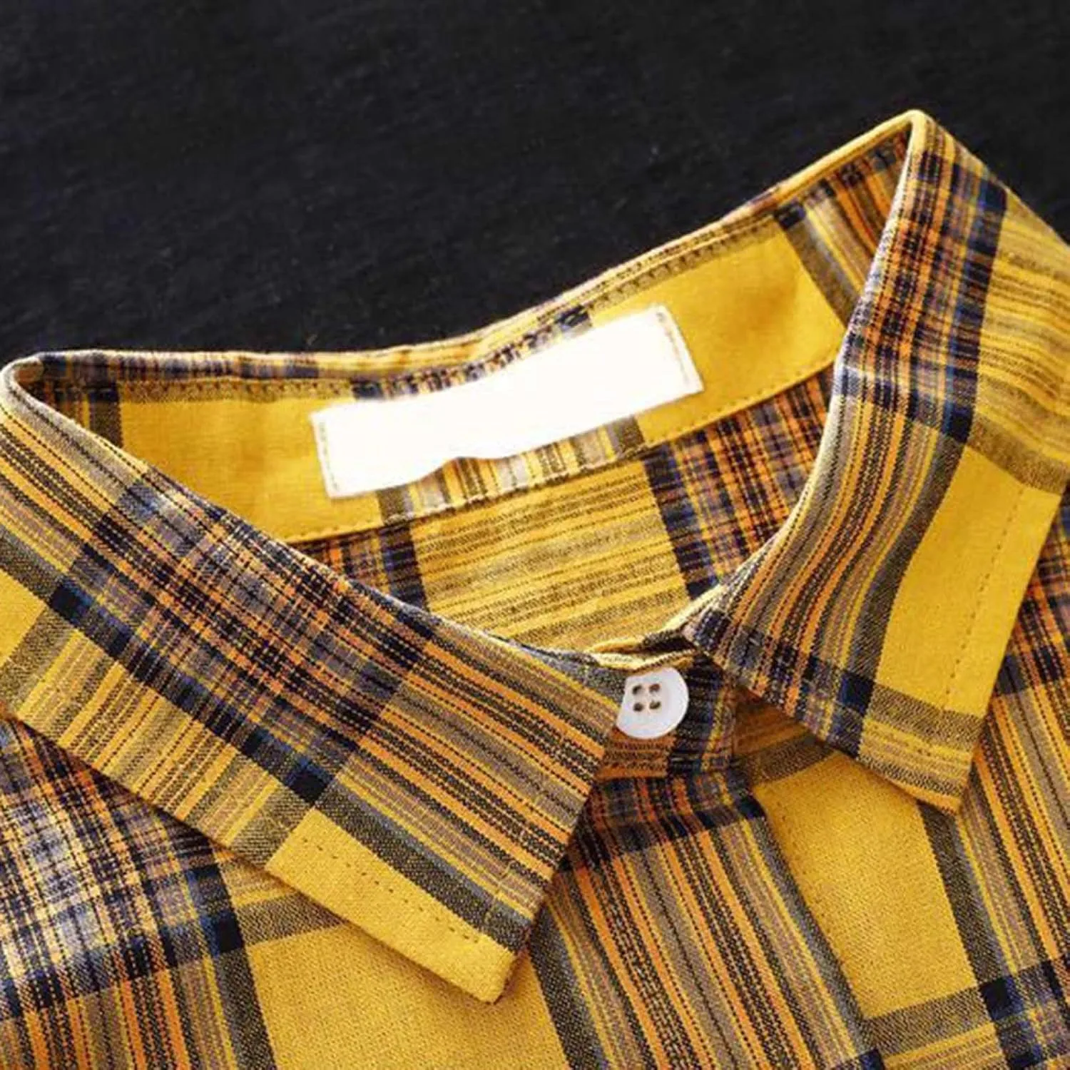 YUTANRAL Long Sleeve Shirts for Women Trendy Plaid Printed Button Down Shirts Plus Size Tops Casual Jackets Fall Clothes 2024