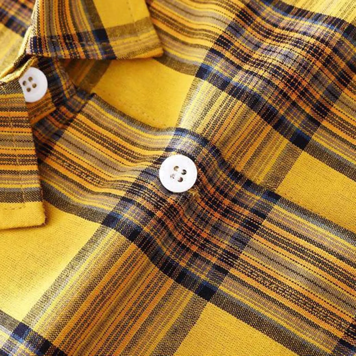 YUTANRAL Long Sleeve Shirts for Women Trendy Plaid Printed Button Down Shirts Plus Size Tops Casual Jackets Fall Clothes 2024